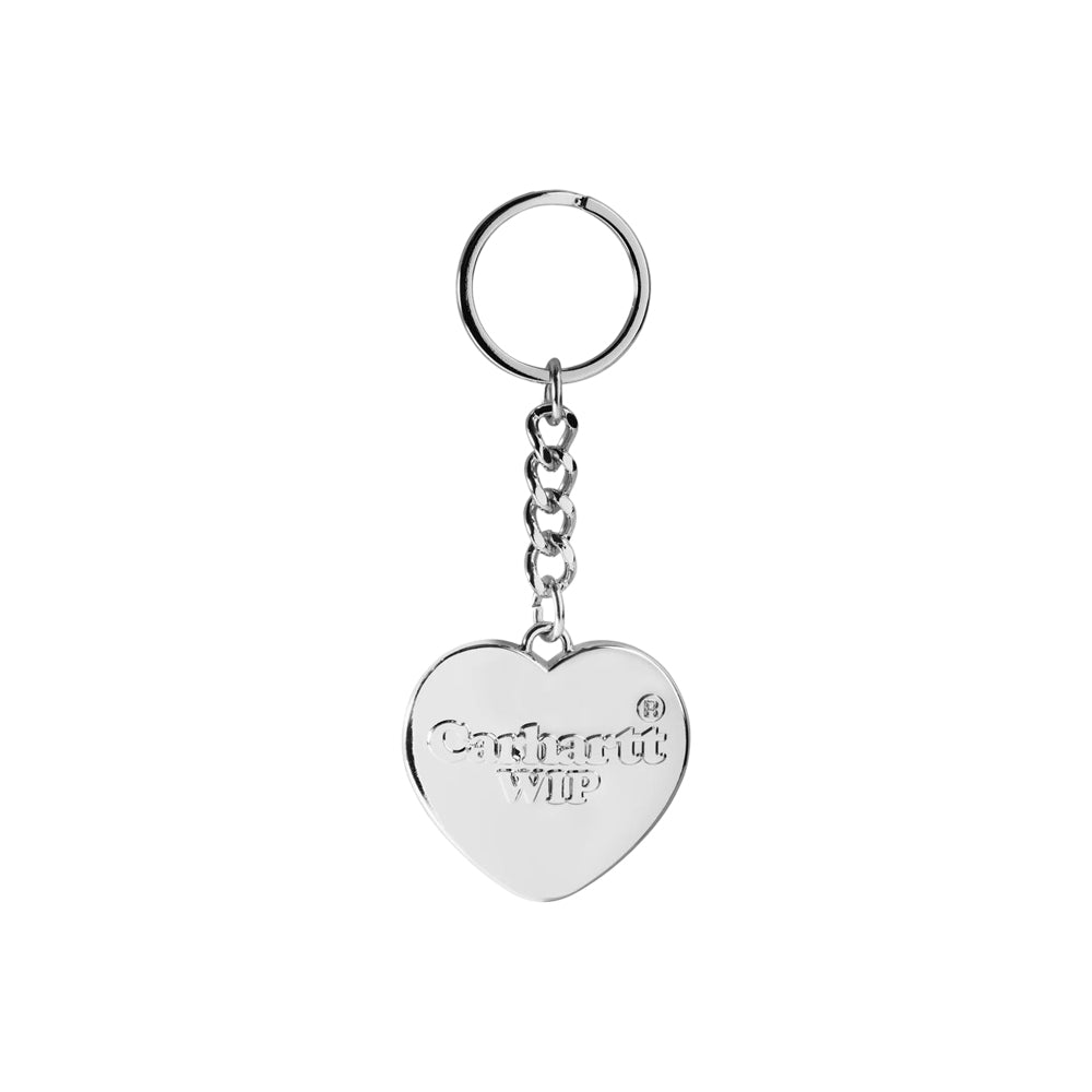 Heart Keychain - Silver