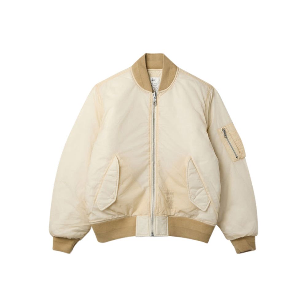 Quilted Bomber Waxed (Cream)