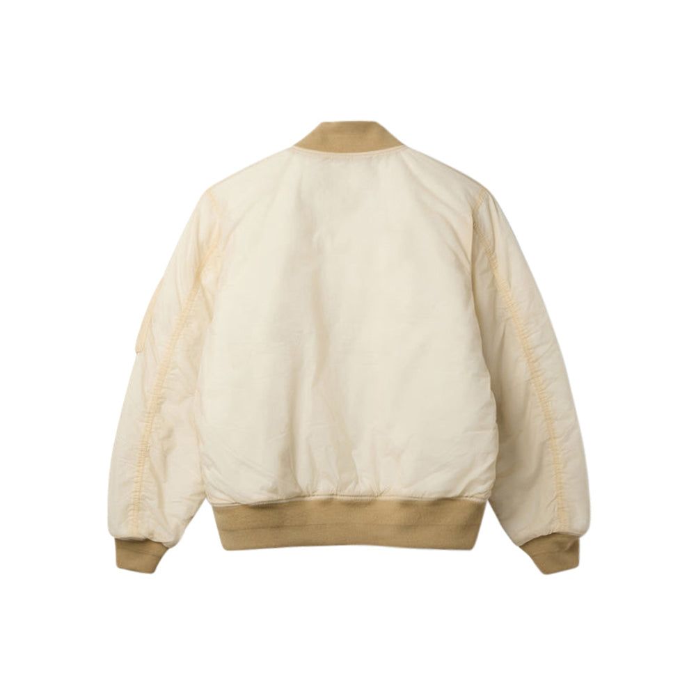 Quilted Bomber Waxed (Cream)