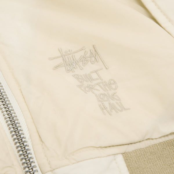 Quilted Bomber Waxed (Cream)