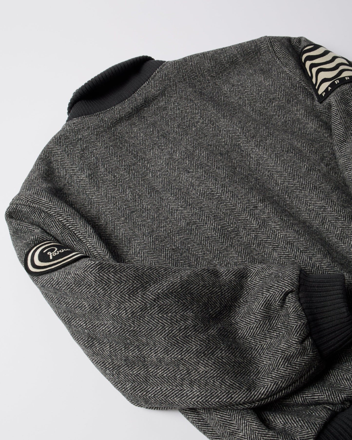 Rounded Par Varsity Jacket (Dark Grey)