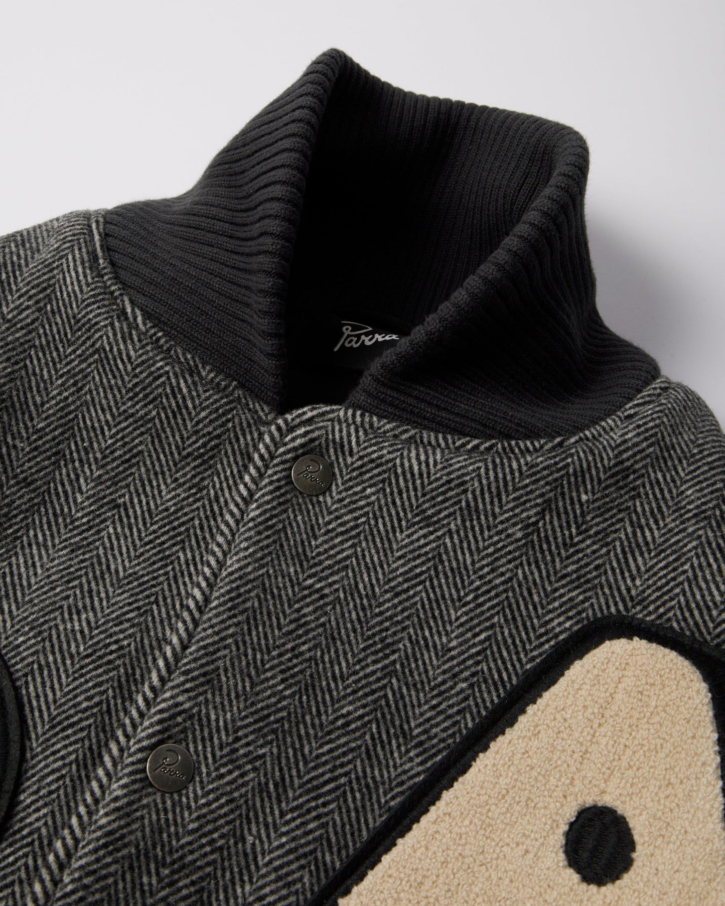 Rounded Par Varsity Jacket (Dark Grey)