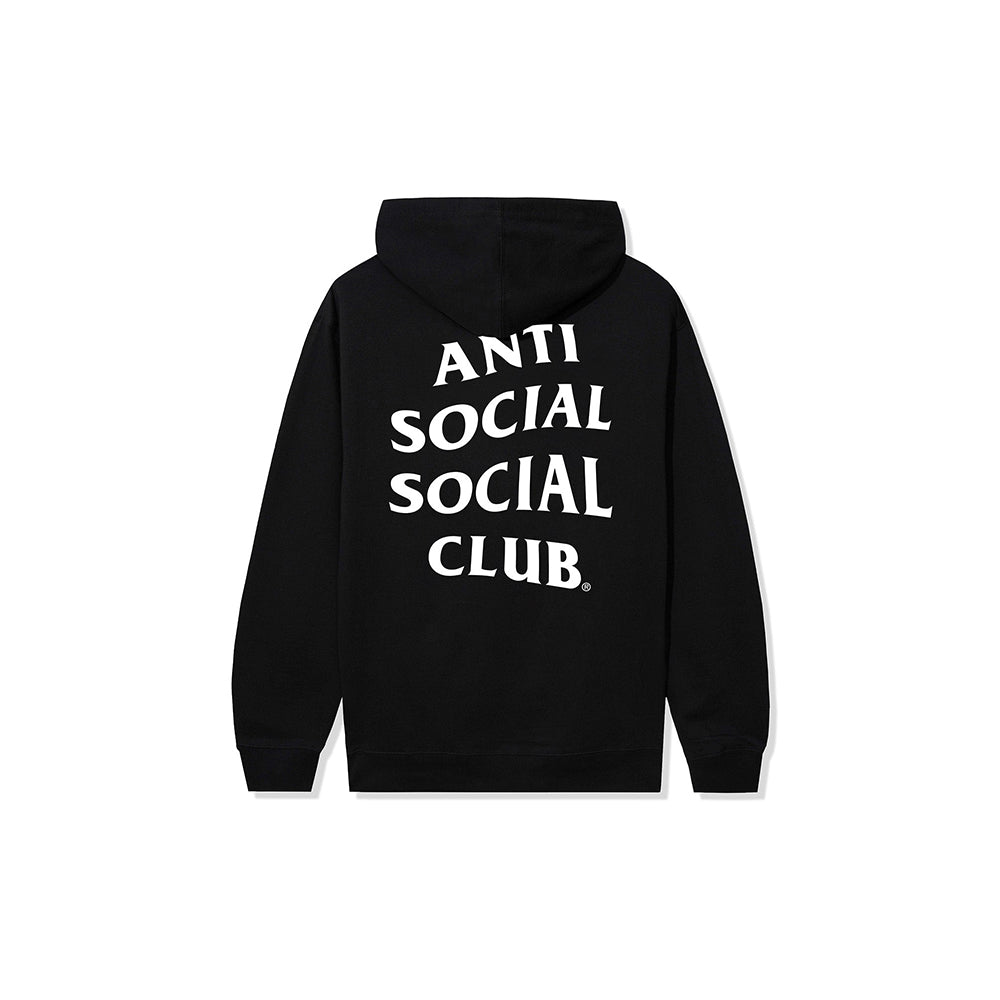 Abstract Applique Mind Games Hoodie - Black