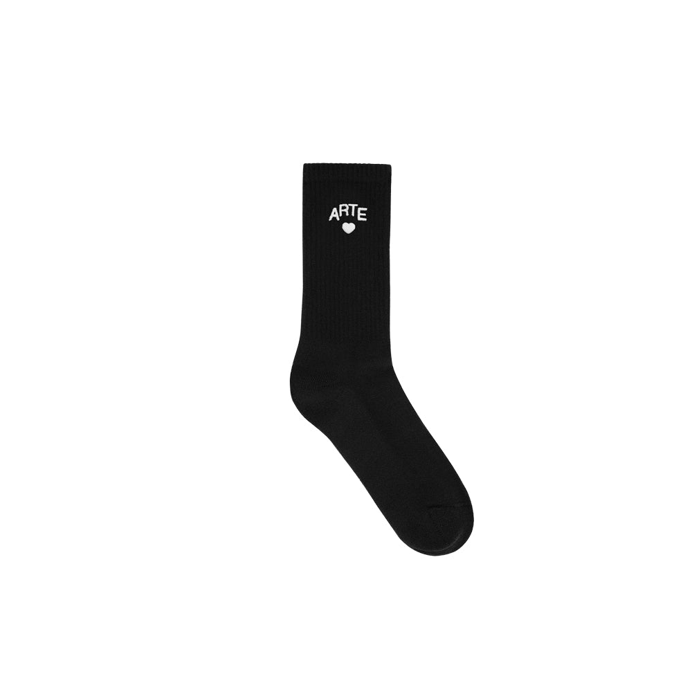 Arte Heart Socks - Black