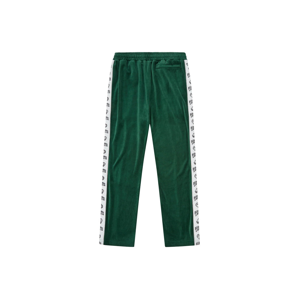 Small Arch Logo Taped Velour Track Pants - Dark Green