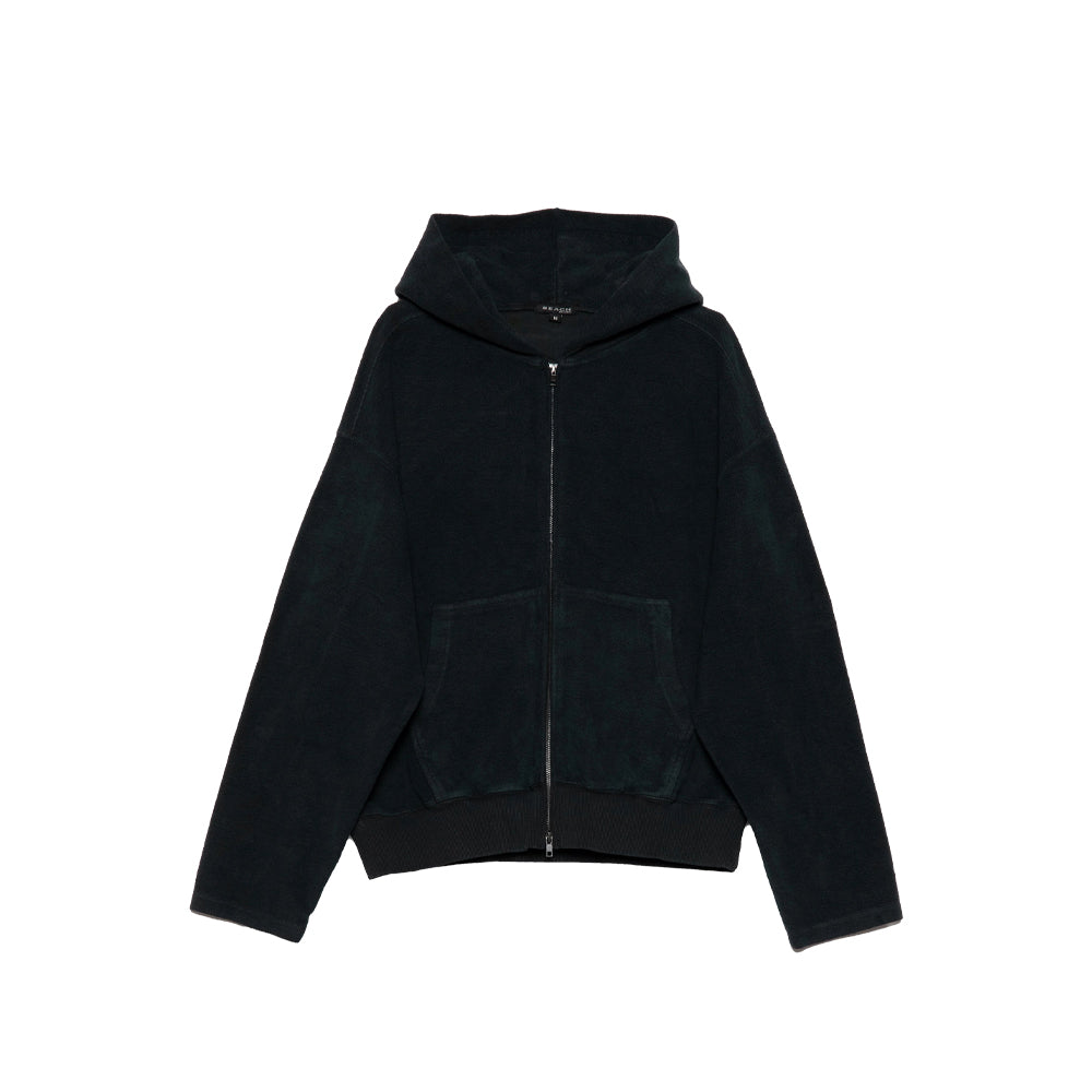Bomber Zip Hood - Black