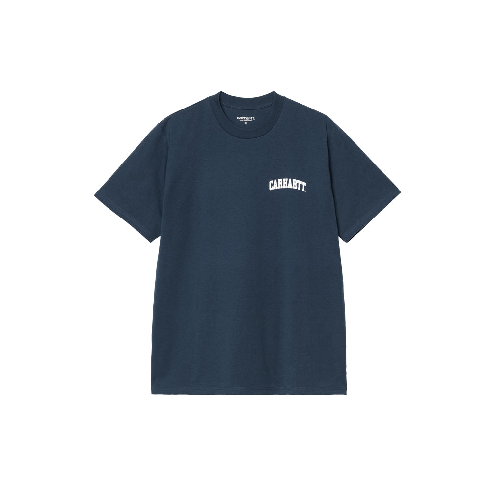 S/S University Script T-Shirt (Ink/White)