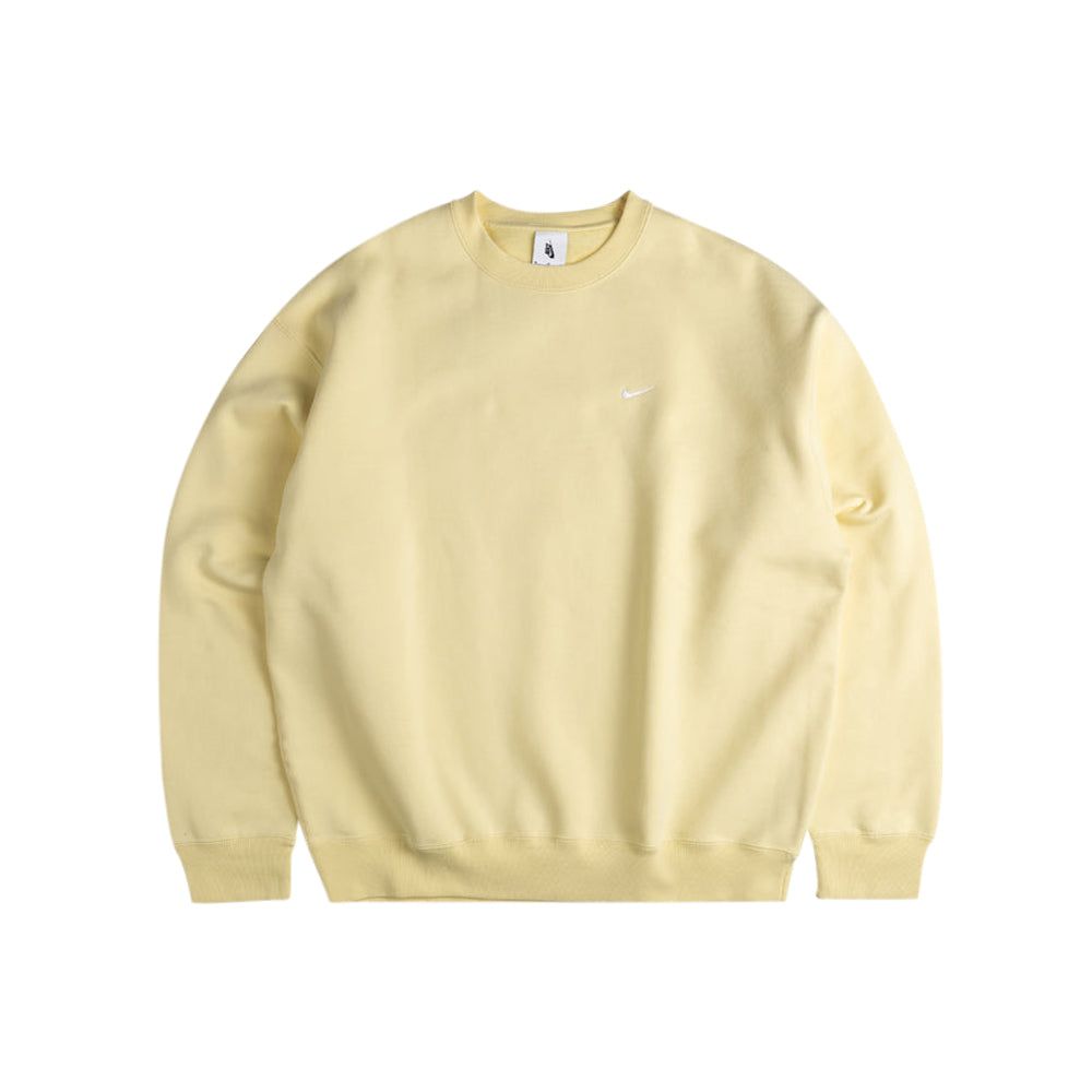 Solo Swoosh Fleece Crew (Alabaster)