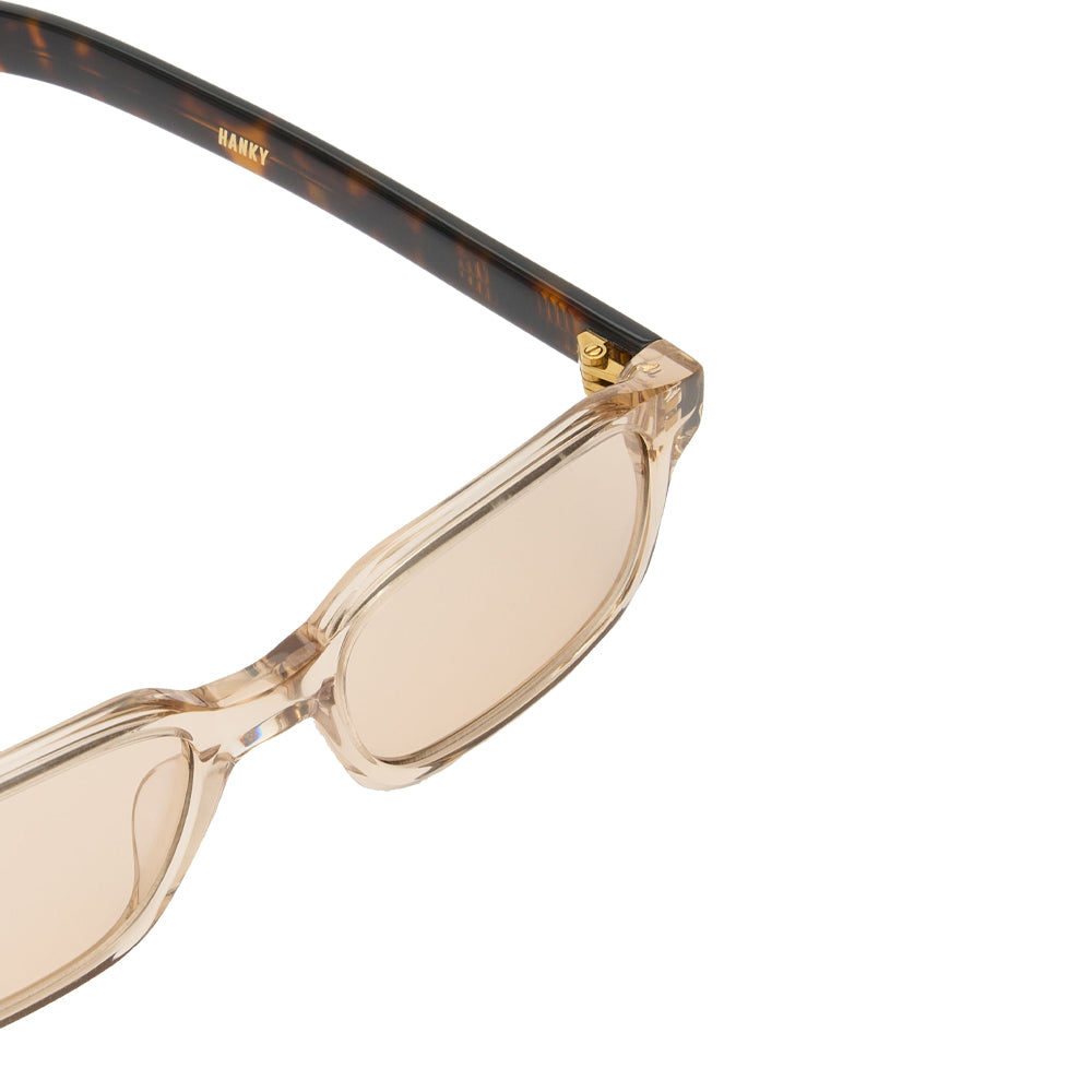 HANKY Crystal Beige / Dark Tortoise /Peach Lens