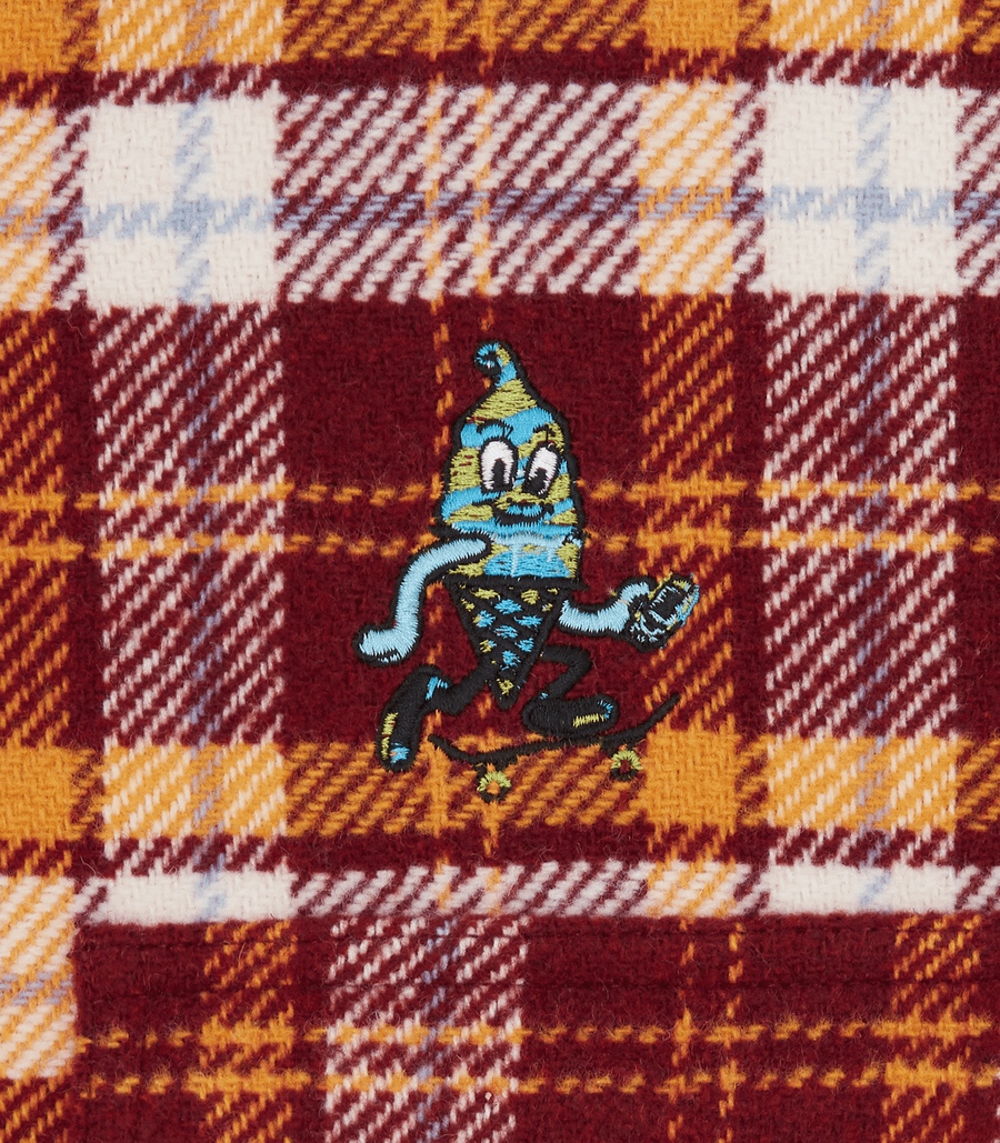 Flannel Overshirt (Red)