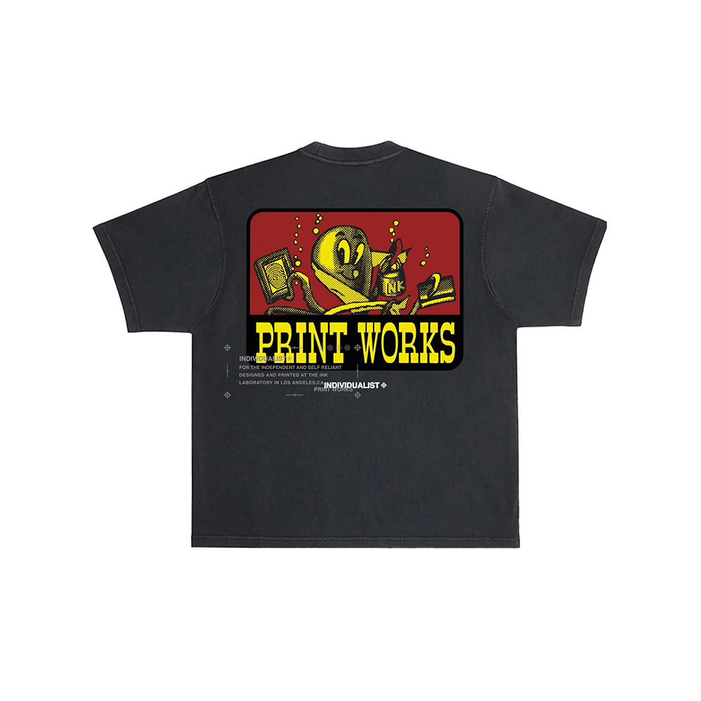Octo Works Logo SS Tee (Vintage Black)