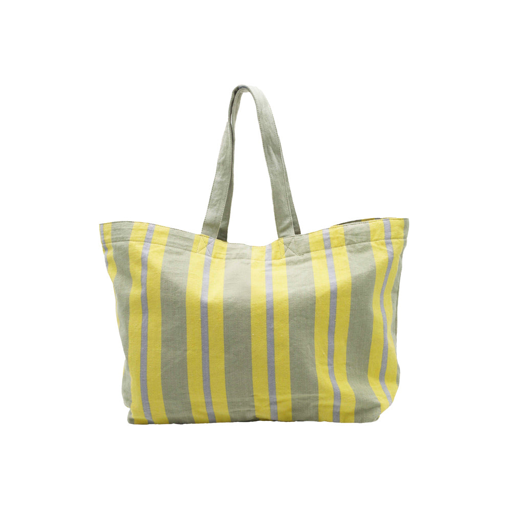 Large Summer Tote - Oat/Lemonade