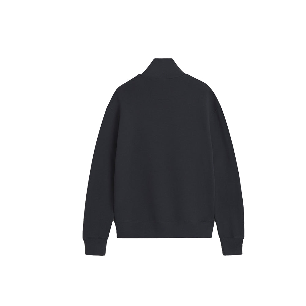 Double Bold Fox Head Half Zip Comfort Sweatshirt - Anthracite