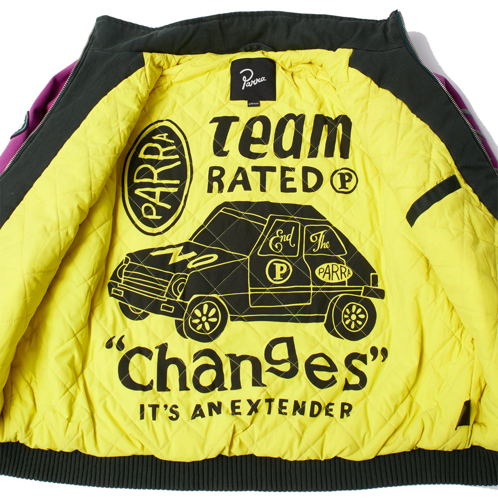 Owl Meets Rat Racing Jacket - Purple Pink