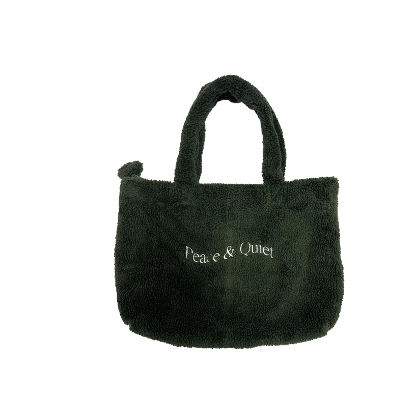 Wordmark Sherpa Tote Bag - Forest