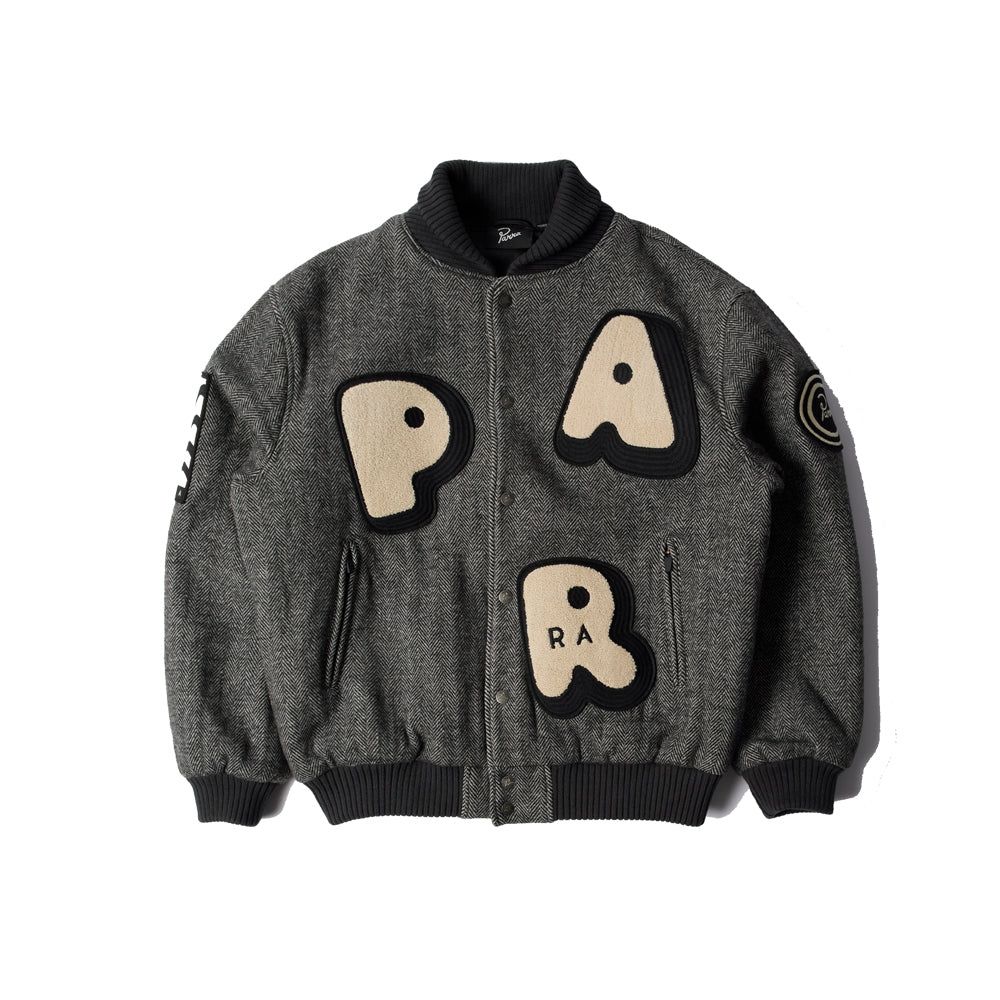 Rounded Par Varsity Jacket (Dark Grey)