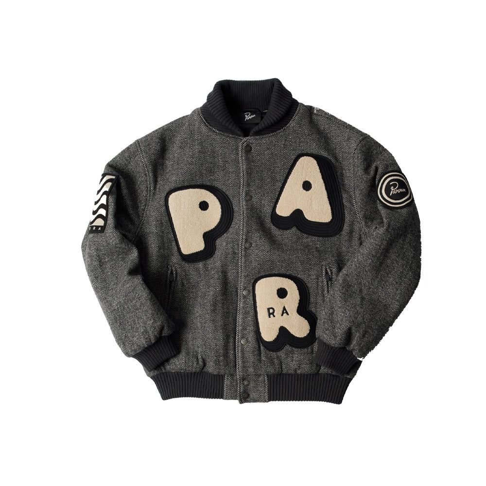 Rounded Par Varsity Jacket (Dark Grey)