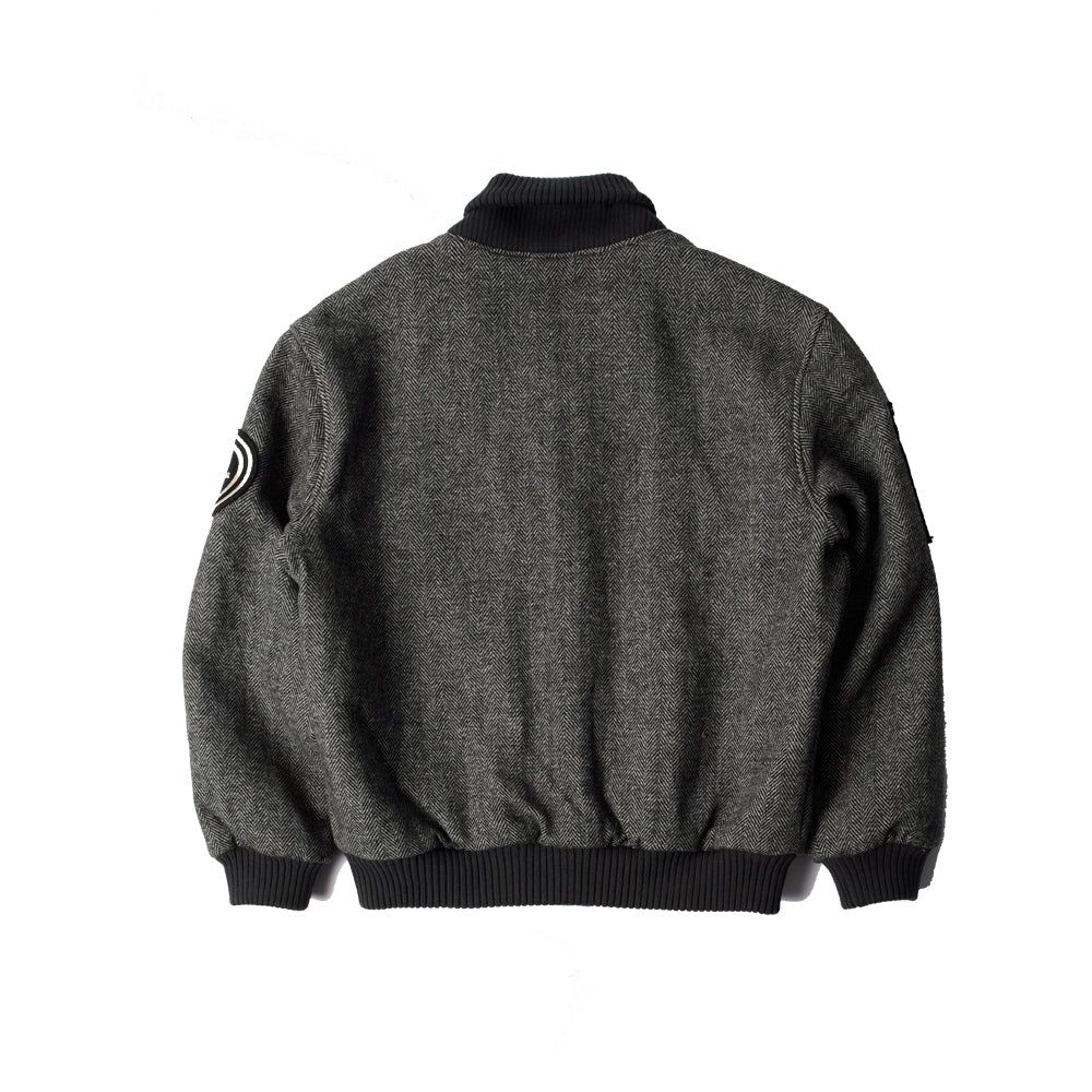 Rounded Par Varsity Jacket (Dark Grey)