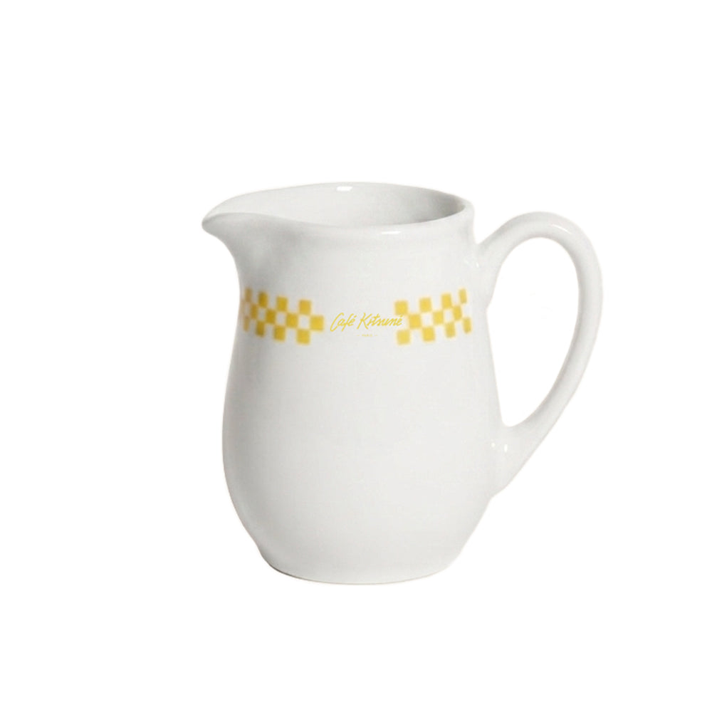 Porcelain Milk Jar - White/Lemonade