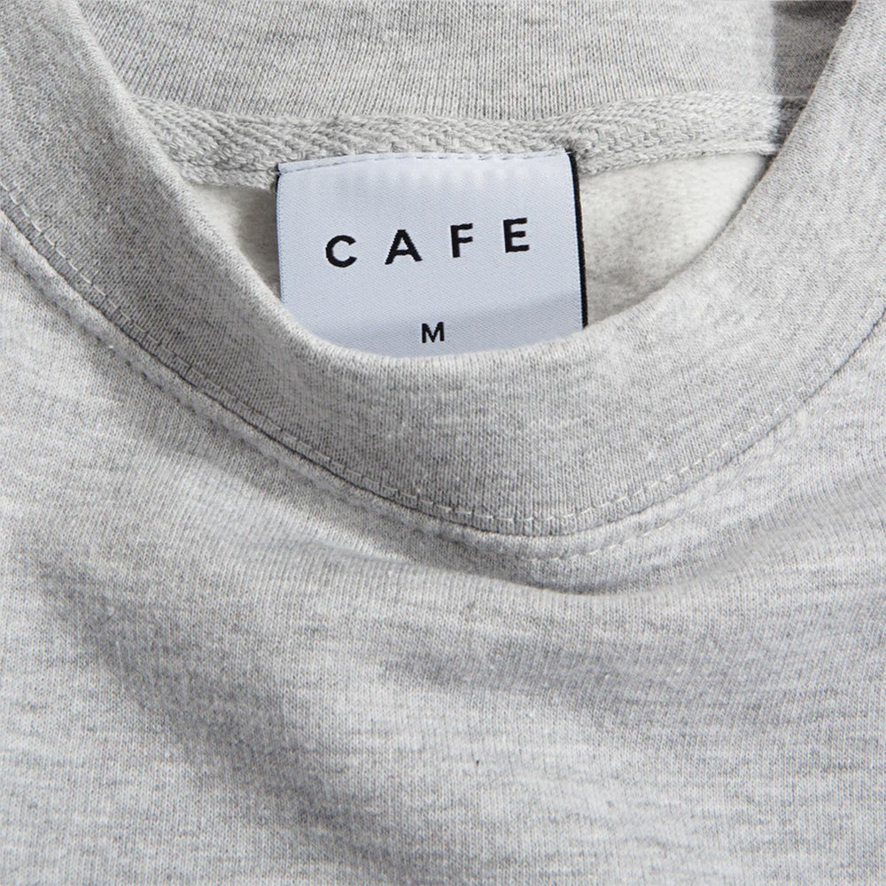 Suited Embroidered Crew (Heather Grey)