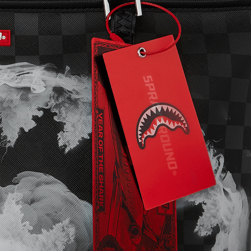 Sip N’ Smoke Tote - Black/White