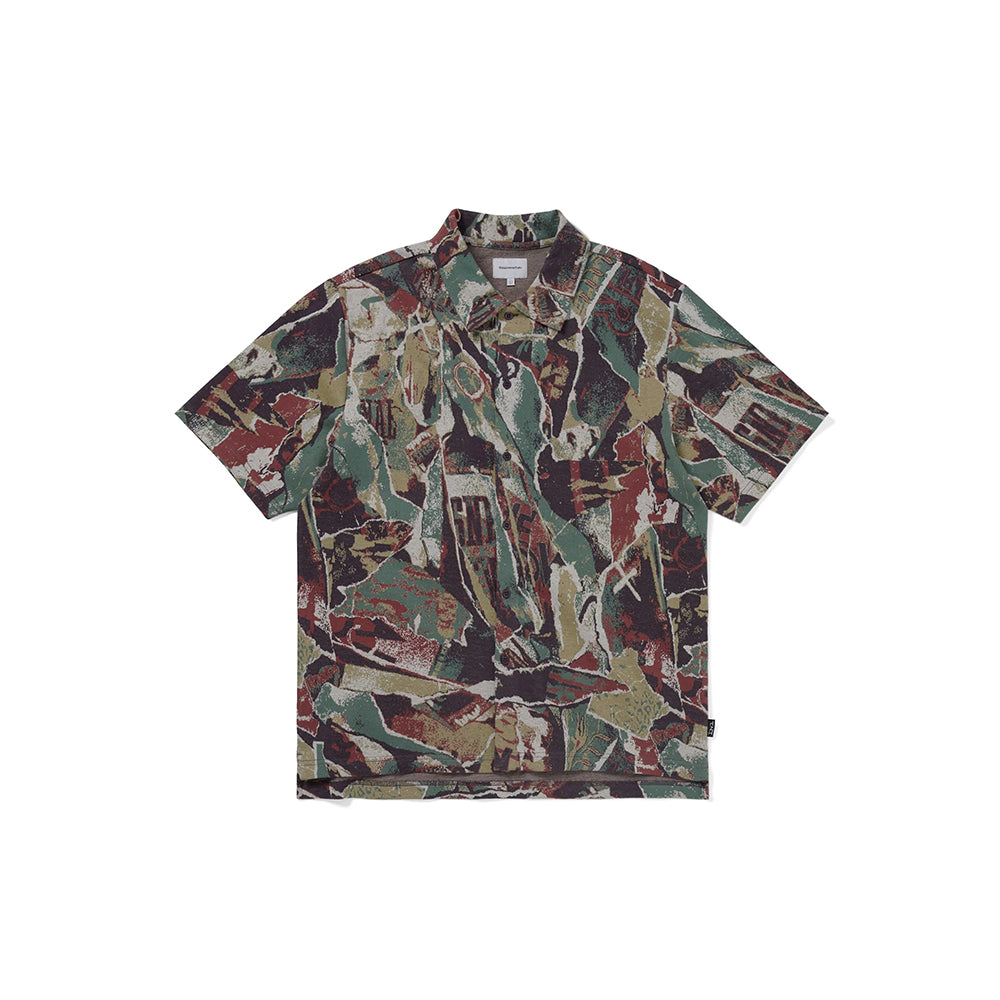 Jacquard Pattern Button Up Top (Multi)