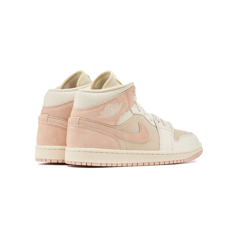 Women's Air Jordan 1 Mid SE (Coconut Milk/Pink)