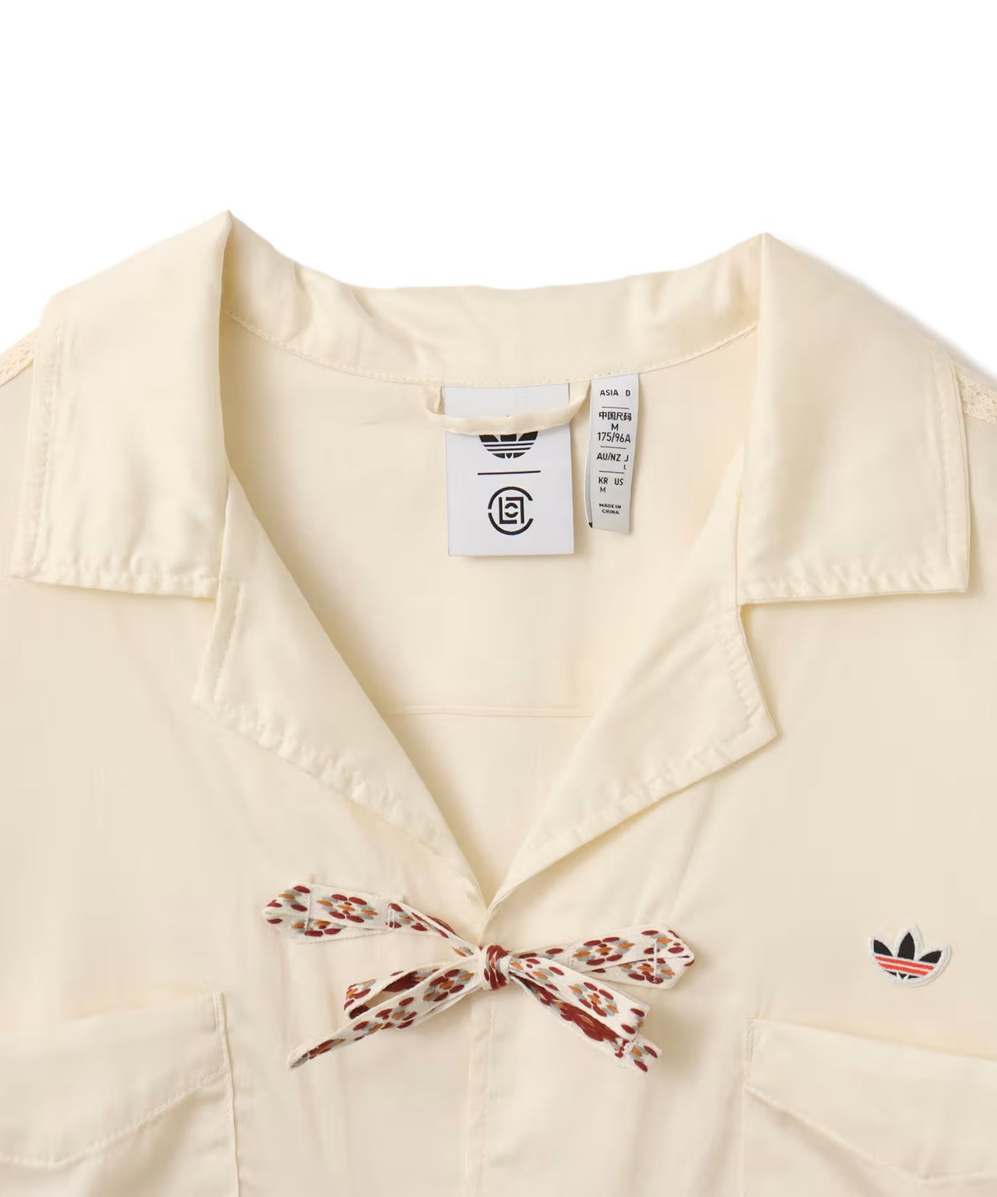 CLOT x Adidas Bowling Shirt (Cream White)