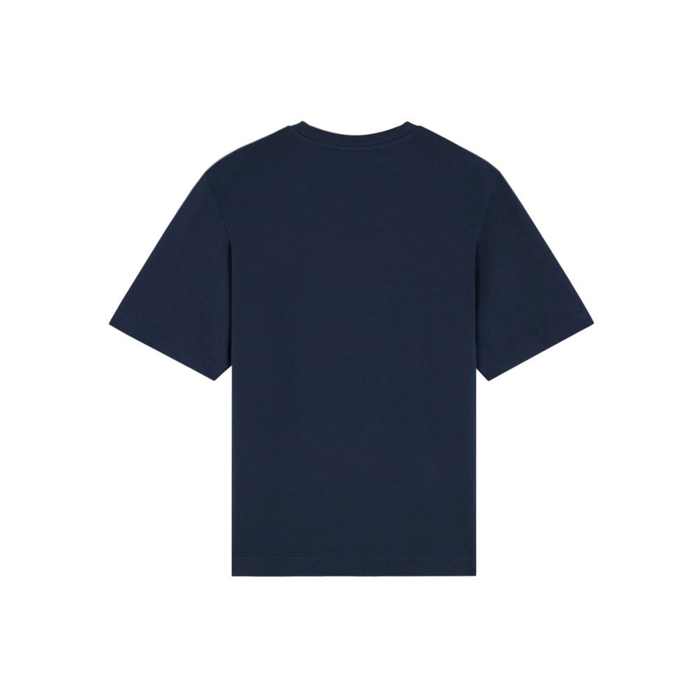 Bold Fox Head Patch Oversize Tee Shirt (Deep Navy)