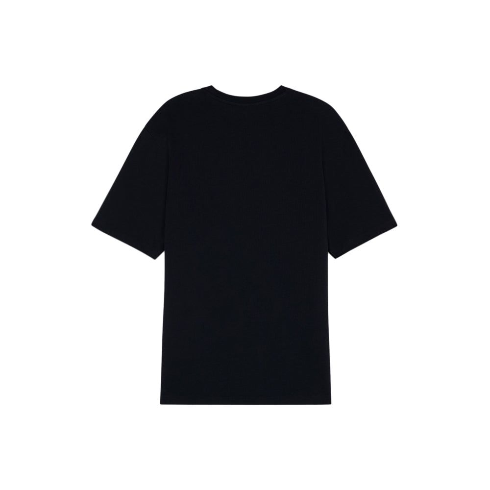 Chillax Fox Patch Regular Tee Shirt (Black)