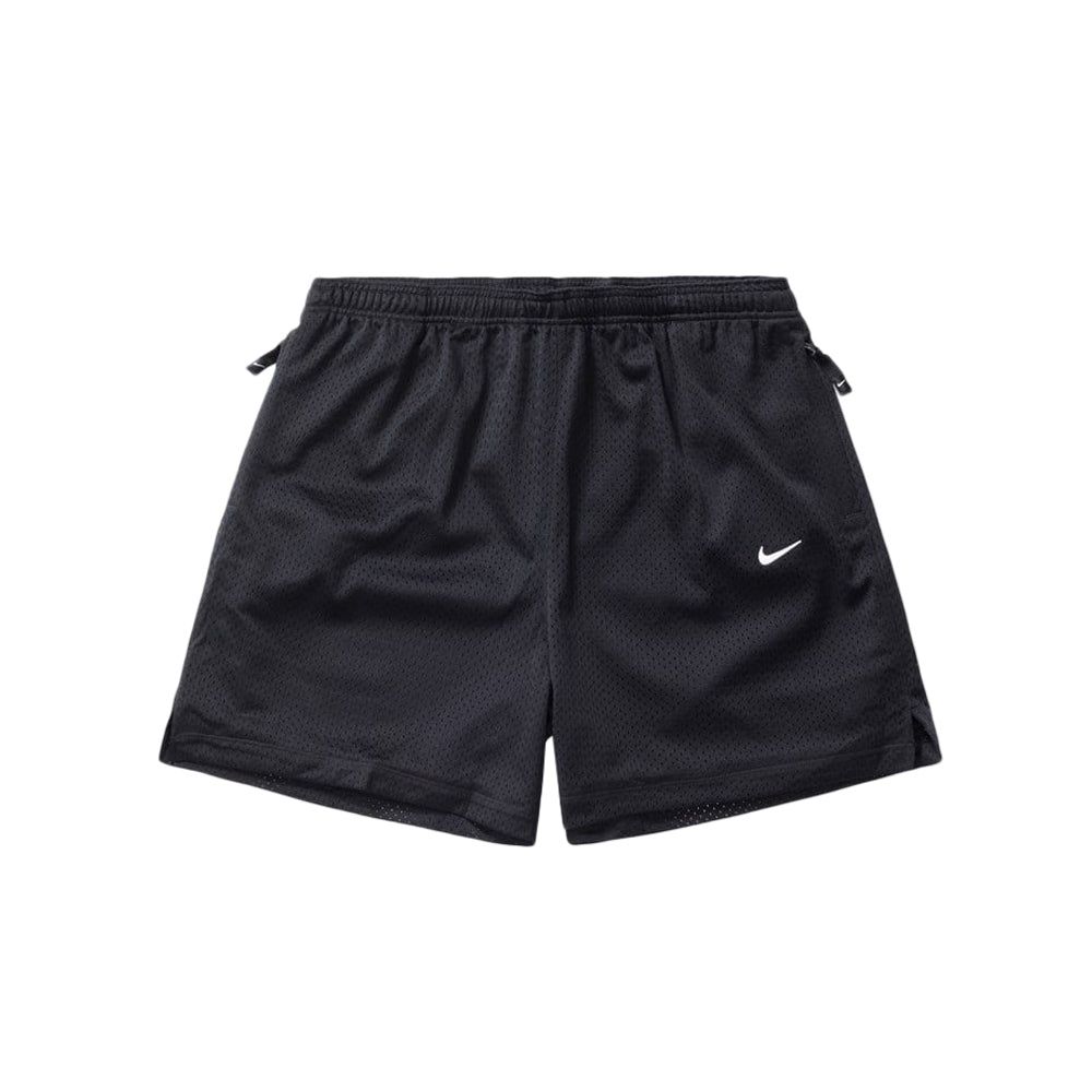 Solo Swoosh Mesh Short Black White