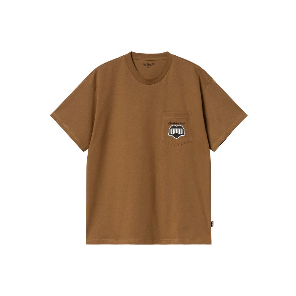 S/S Heart Train Pocket T-Shirt (Hamilton Brown)