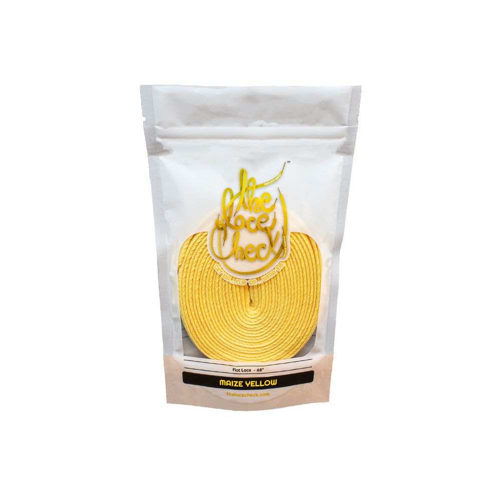 رباط حذاء مسطح (اصفر)