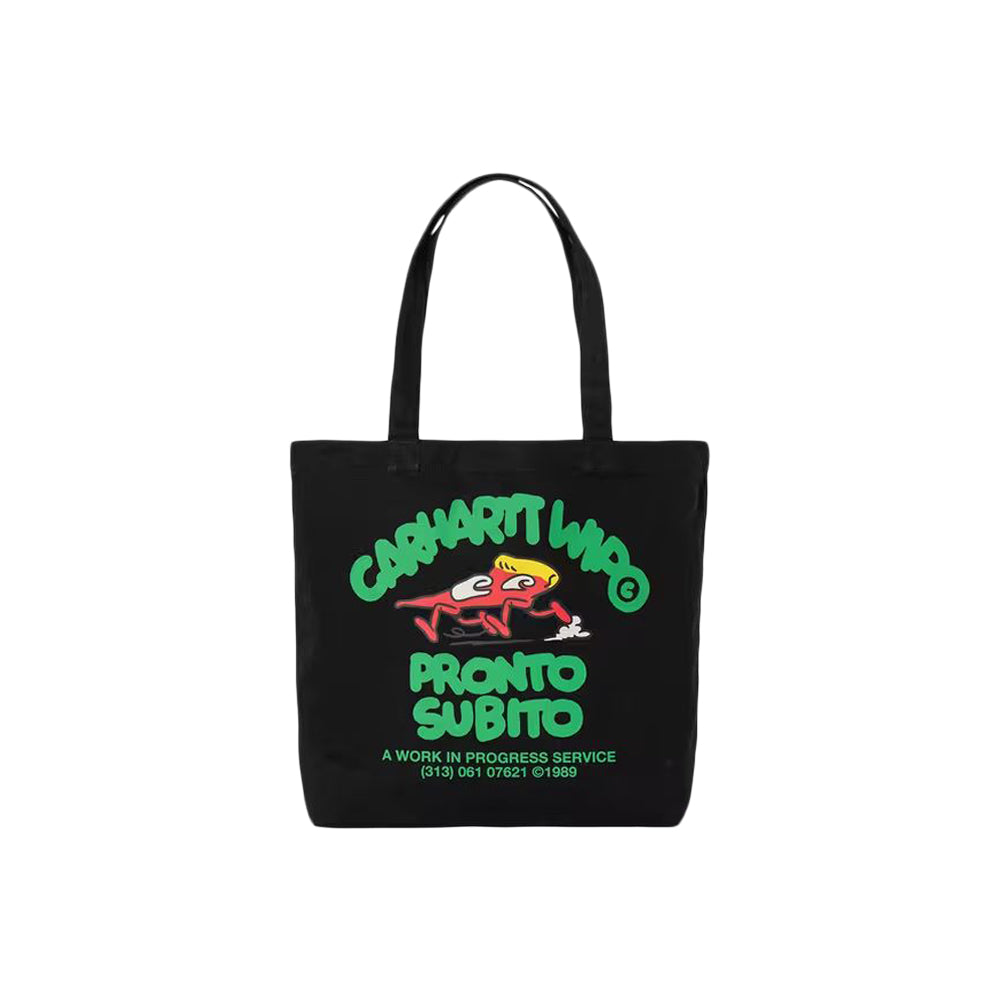 Canvas Graphic Tote - Pronto Print/Black