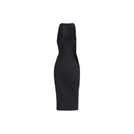 Women's Knit Rib Dress (Black)
