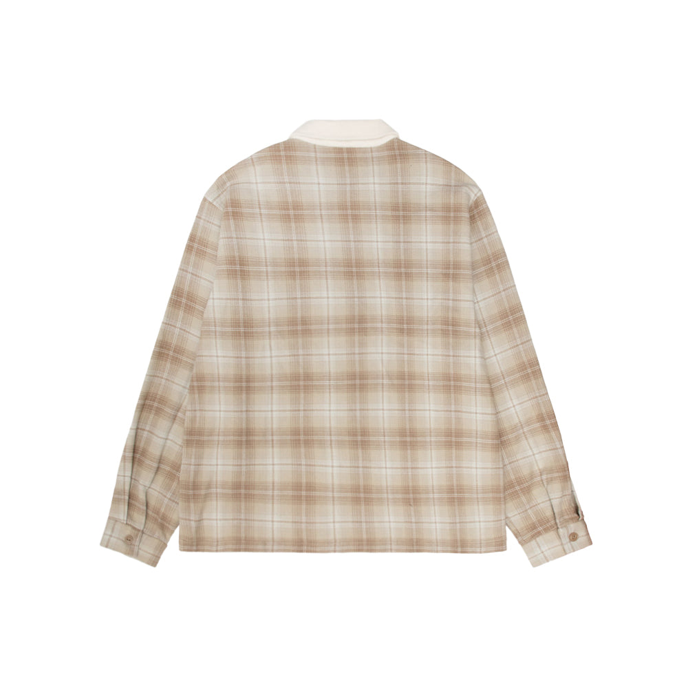 Frank Plaid Zip Shirt (tan)