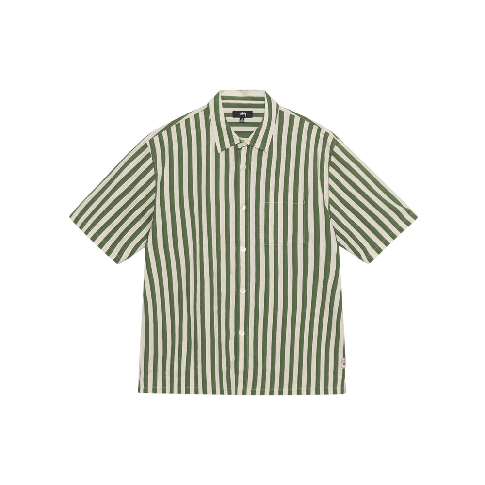 Flat Bottom Stripe Shirt (Green)