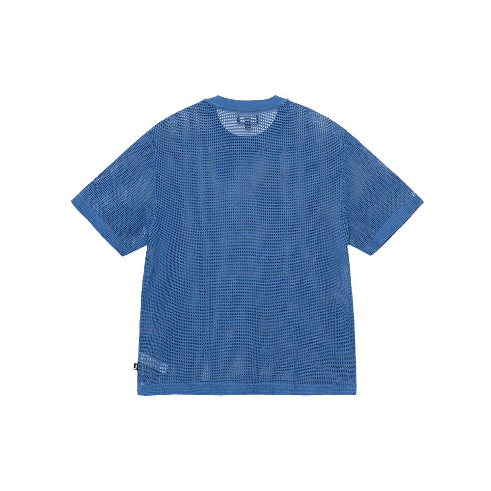 Cotton mesh SS Crew (ocean blue)