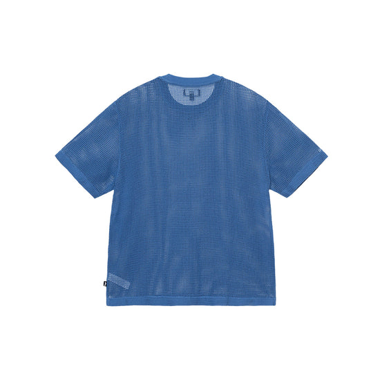 Cotton mesh SS Crew (ocean blue)