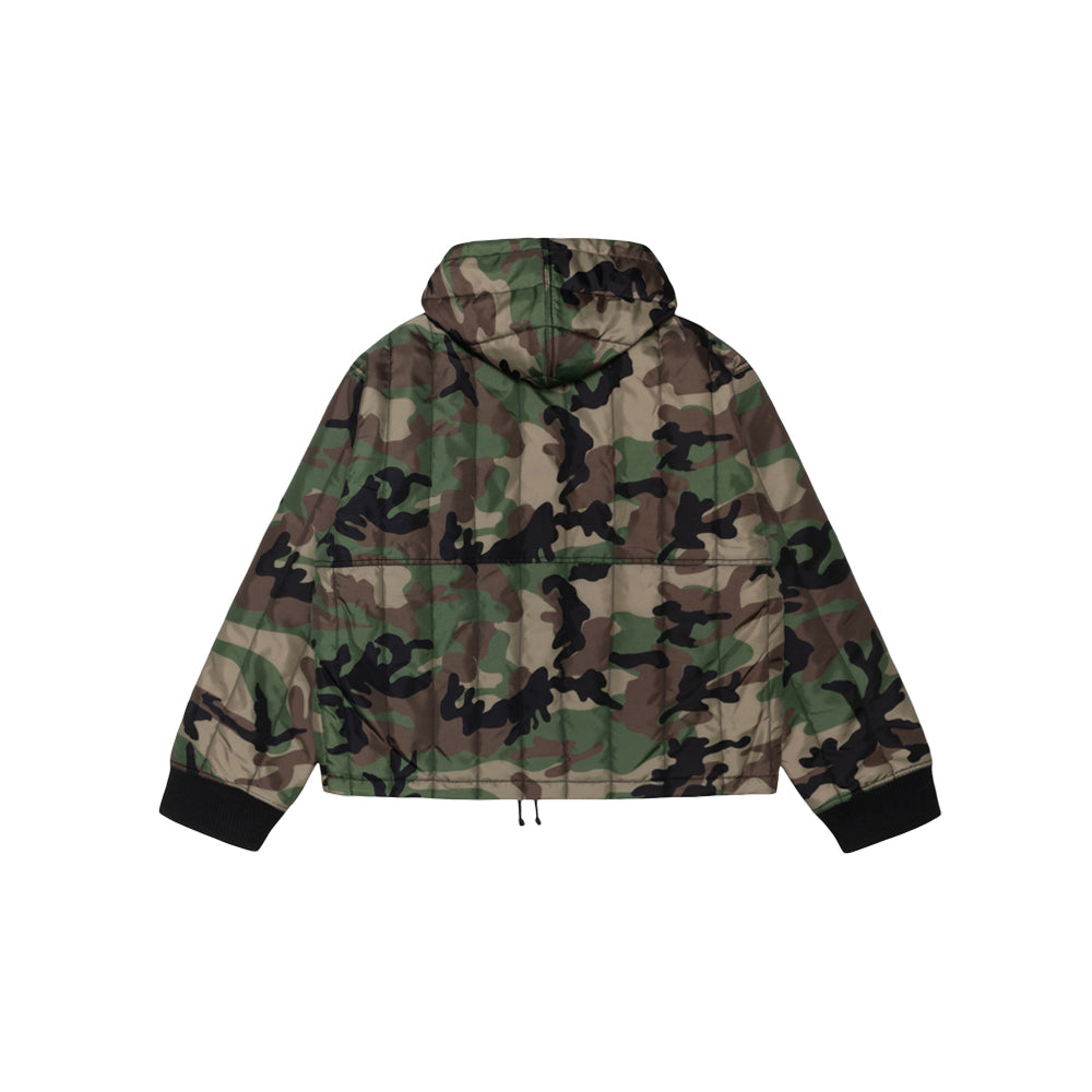 Work Jacket Quilted Nylon - Woodland Camo