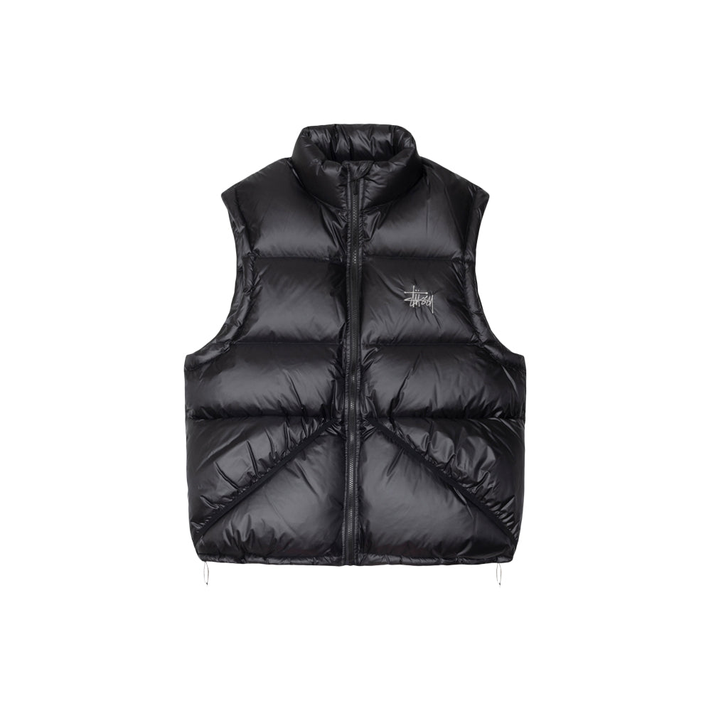 Micro Ripstop Down Vest - Black