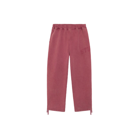 Faded Graphic Fleece Pant (burgundy)