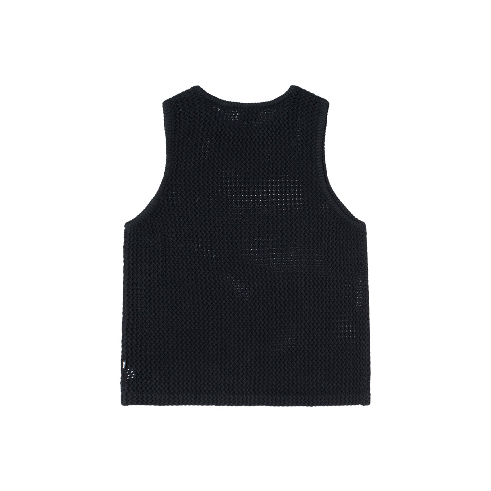 O'Dyed Mesh Tank (solid black)