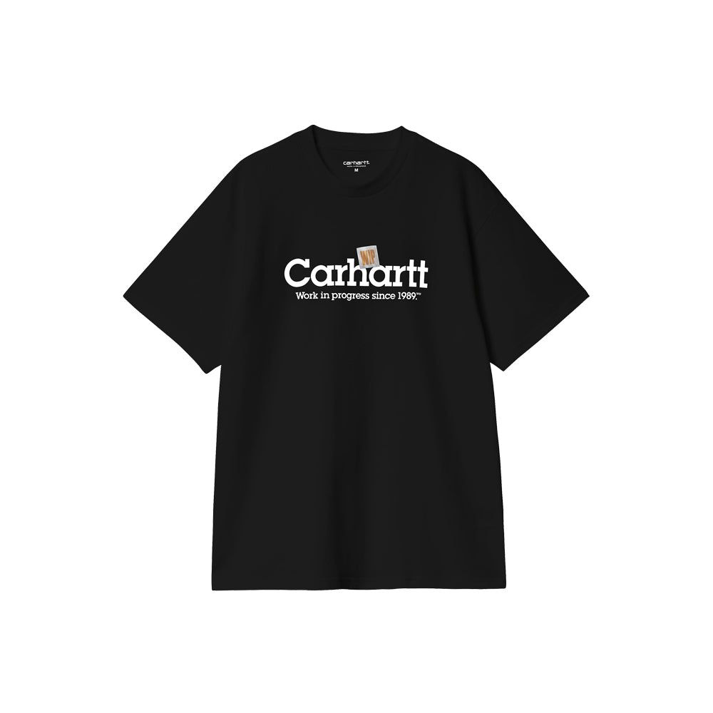 S/S Label Script T-Shirt (Black)