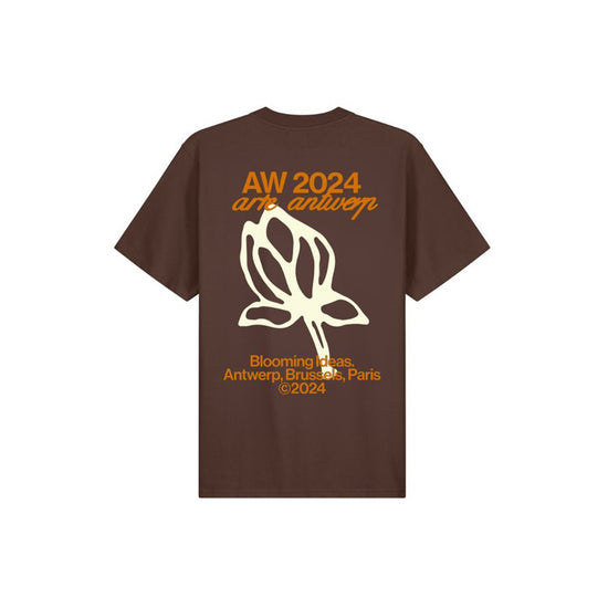 Back Close Flower T-Shirt (Brown)