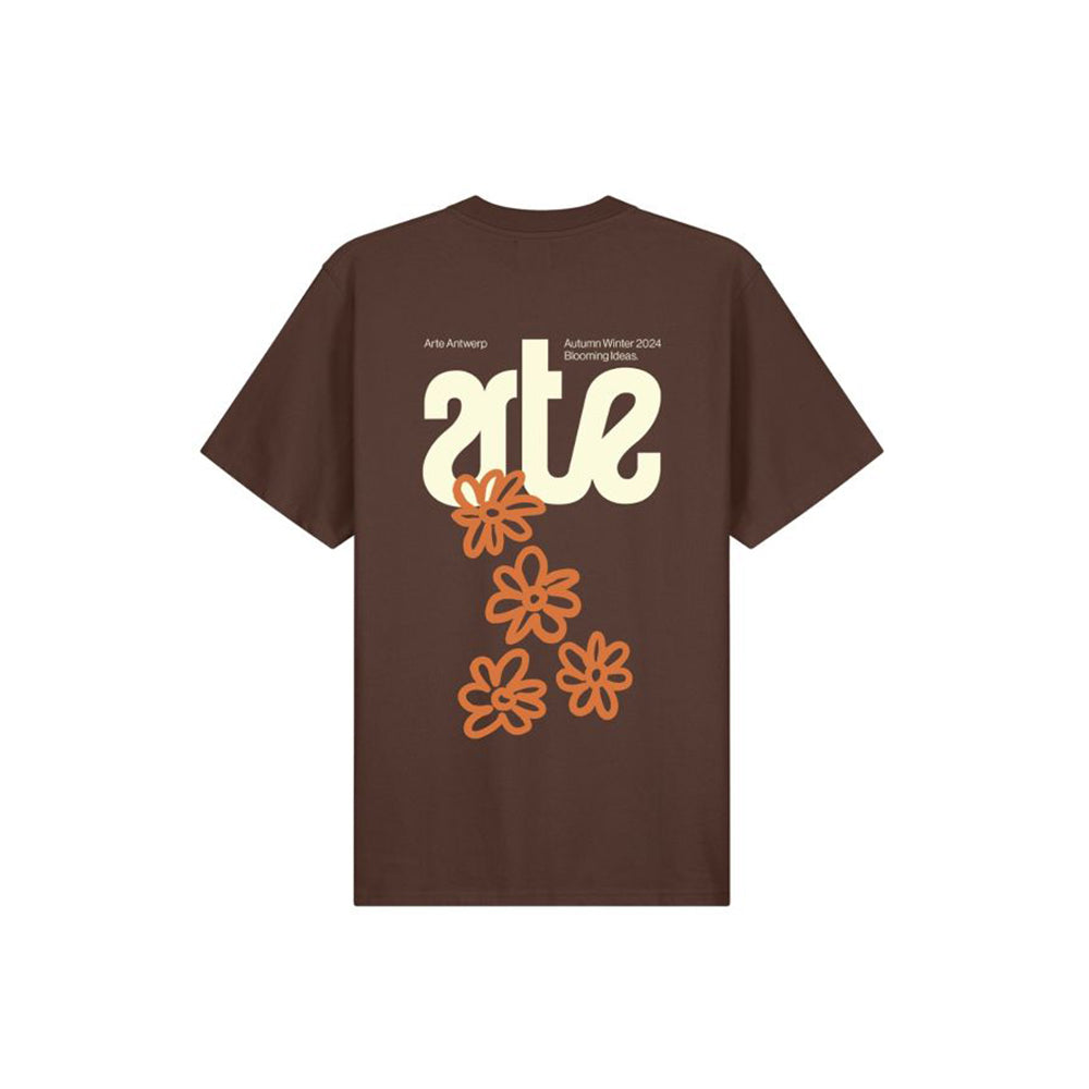 Multiple Flowers T-Shirt (Brown)