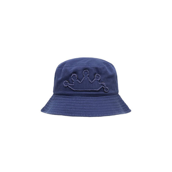 Crown Applique Bucket Hat (Navy)