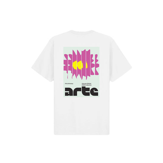 Arte Back Square Print T-Shirt (White)