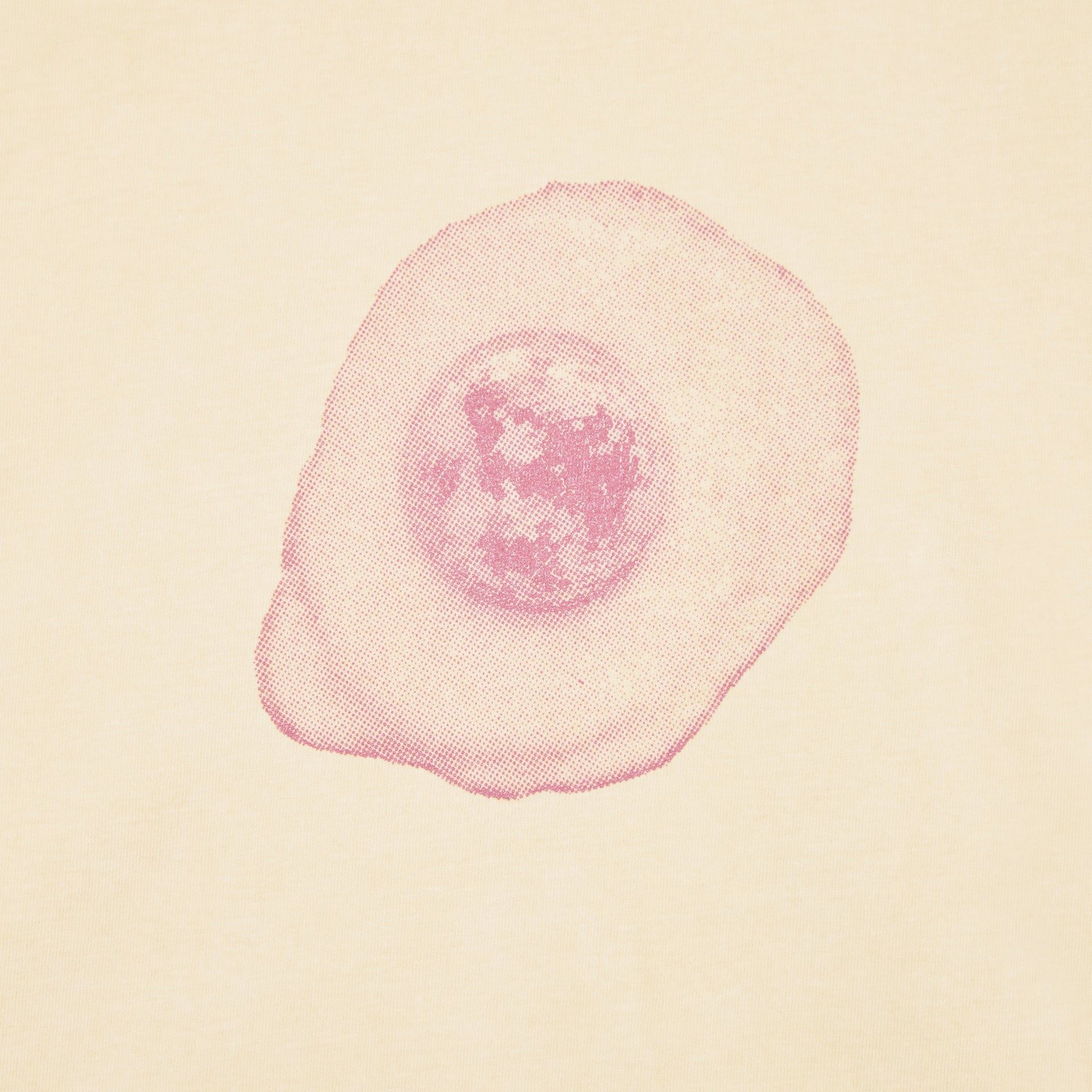 تي شيرت ديسكو جانبي (كريمي)