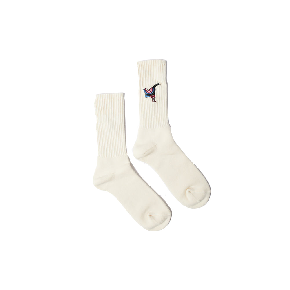 Angry Duck Crew Socks (Off White)